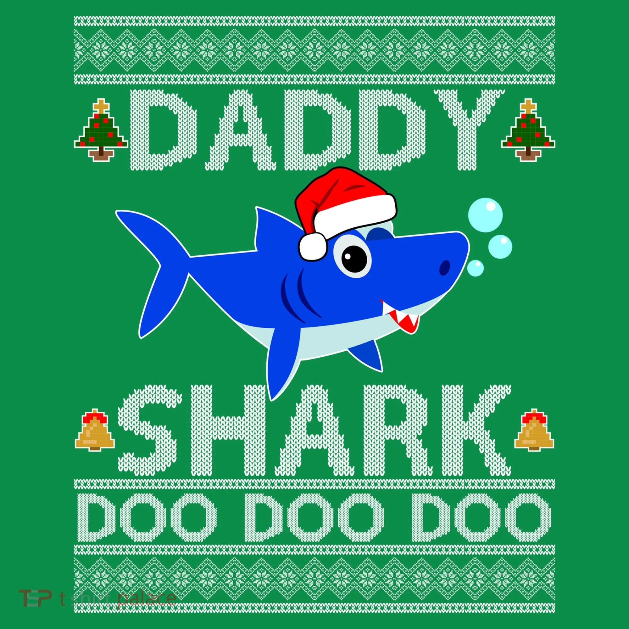 Daddy Shark Doo Doo Cute Ugly Christmas Baby Bodysuit