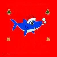 Daddy Shark Doo Doo Cute Ugly Christmas Santa Hat thumb 1