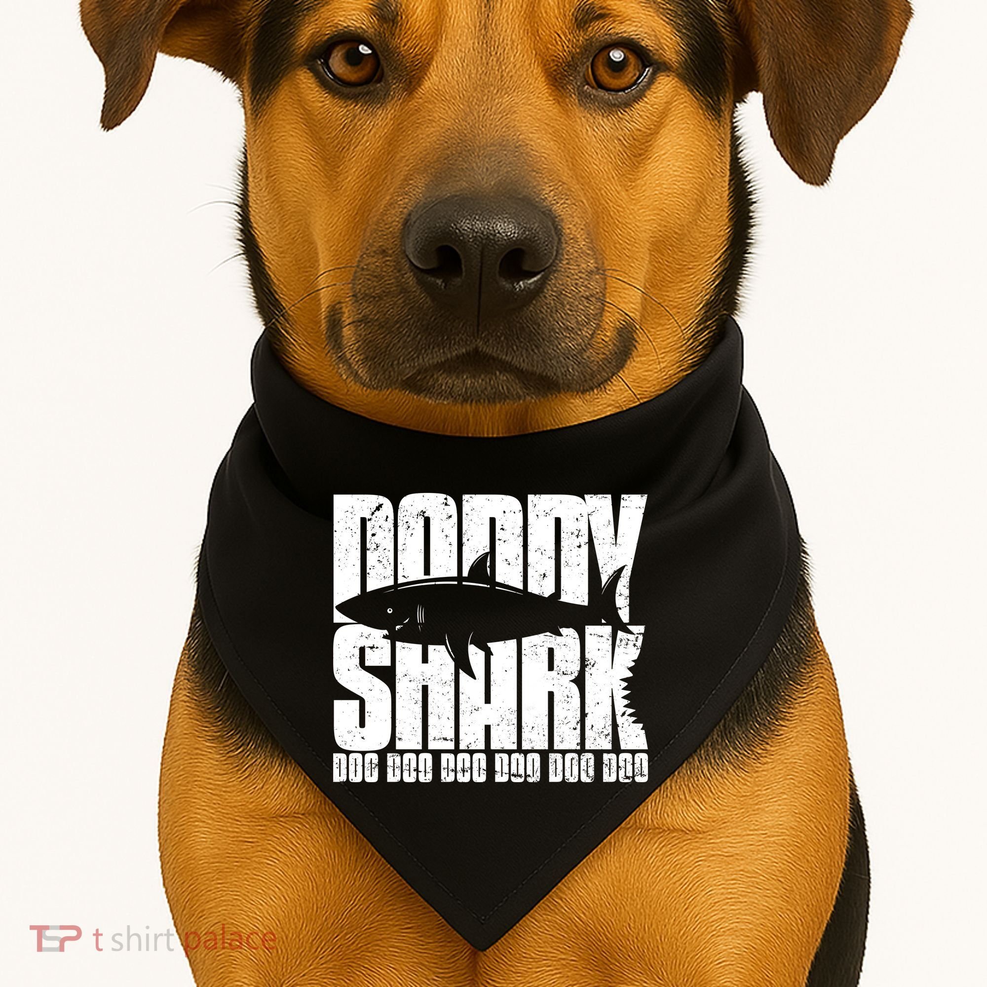 Daddy Shark Doo Doo Doo USA-Made Doggie Bandana