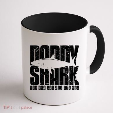 Daddy Shark Doo Doo Doo Coffee Mug back