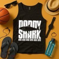 Daddy Shark Doo Doo Doo Tank Top thumb 4