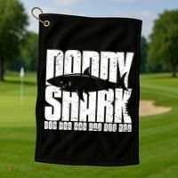 Daddy Shark Doo Doo Doo Golf Towel thumb 1