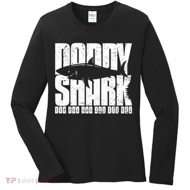 Daddy Shark Doo Doo Doo Women's Long Sleeve Shirt