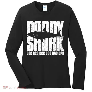 Daddy Shark Doo Doo Doo Women's Long Sleeve Shirt