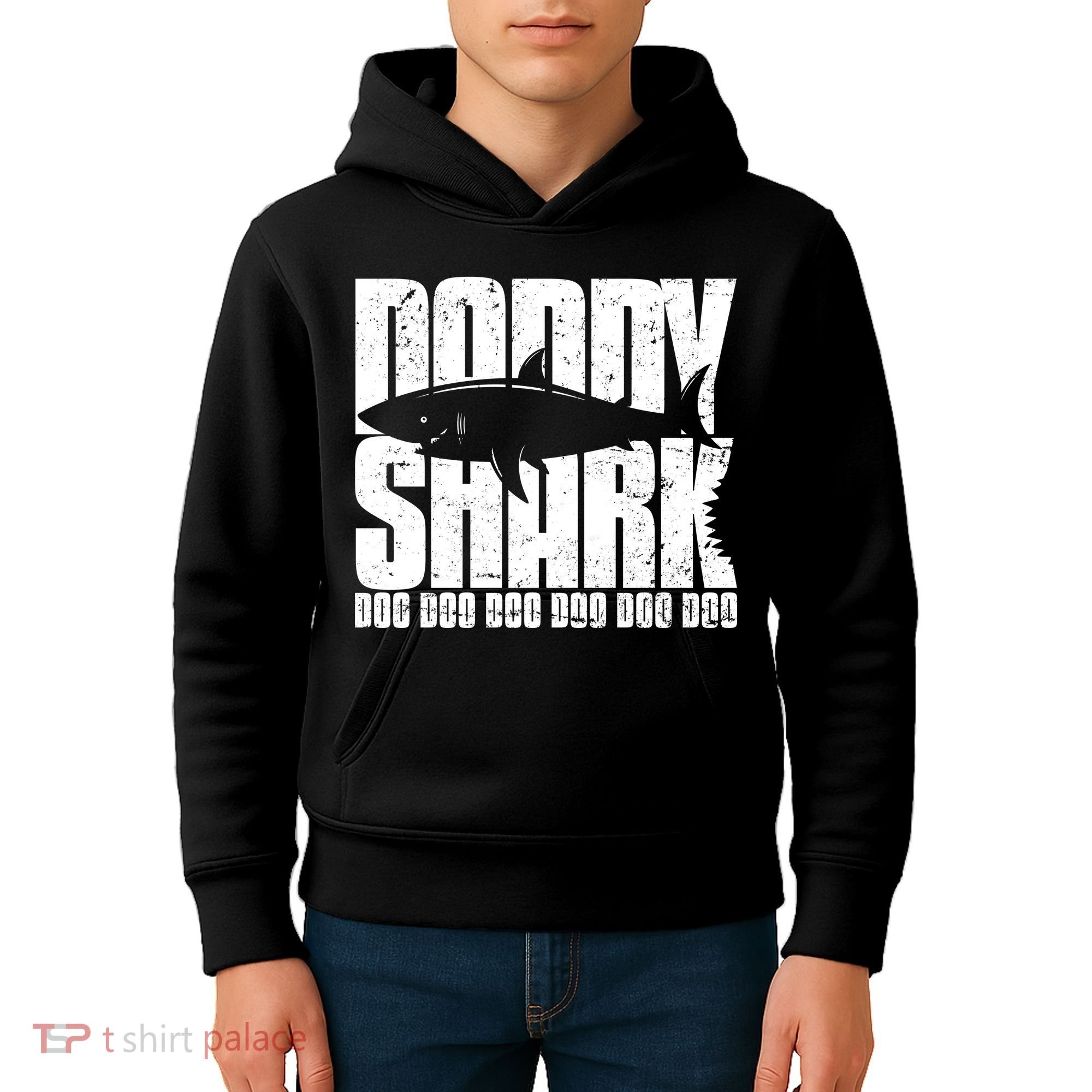 Daddy Shark Doo Doo Doo Kids Hoodie