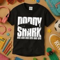 Daddy Shark Doo Doo Doo Kids T-Shirt thumb 3