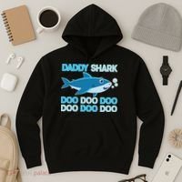 Daddy Shark Doo Doo Doo Funny Hoodie thumb 3
