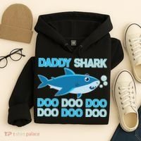 Daddy Shark Doo Doo Doo Funny Hoodie thumb 4
