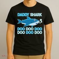 Daddy Shark Doo Doo Doo Funny T-Shirt thumb 3