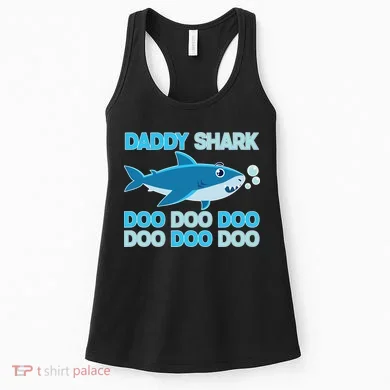 Daddy Shark Doo Doo Doo Funny Women's Tank Top