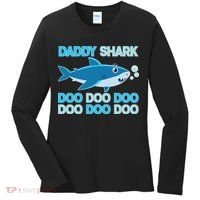Daddy Shark Doo Doo Doo Funny Women's Long Sleeve Shirt thumb 0