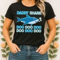 Daddy Shark Doo Doo Doo Funny Women's T-Shirt thumb 2