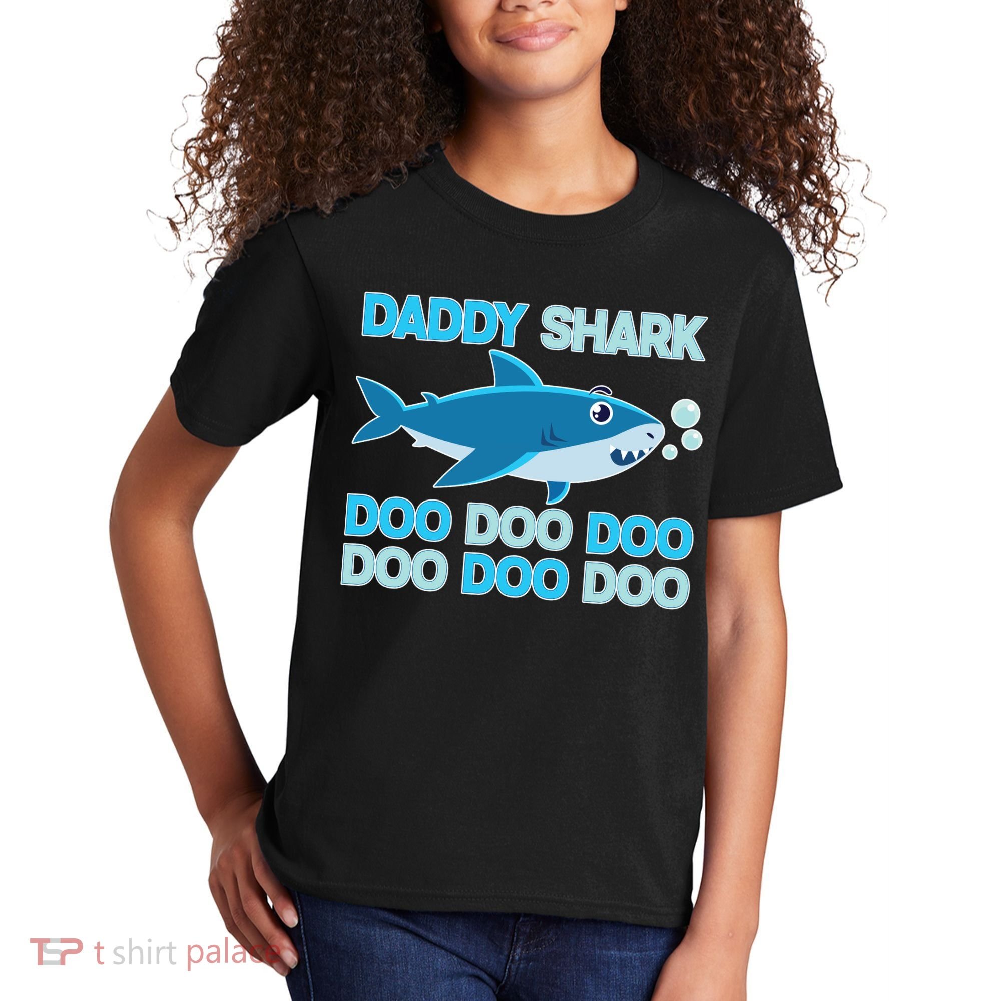Daddy Shark Doo Doo Doo Funny Kids T-Shirt