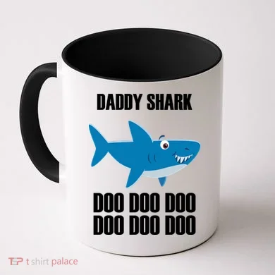 Daddy Shark Funny Cute Coffee Mug