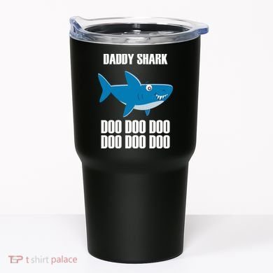 Daddy Shark Funny Cute Tumbler