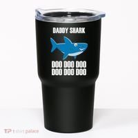 Daddy Shark Funny Cute Tumbler thumb 0