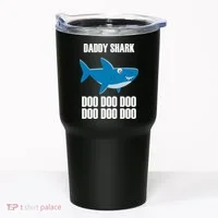 Daddy Shark Funny Cute Tumbler thumb 0