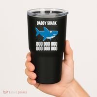 Daddy Shark Funny Cute Tumbler thumb 2