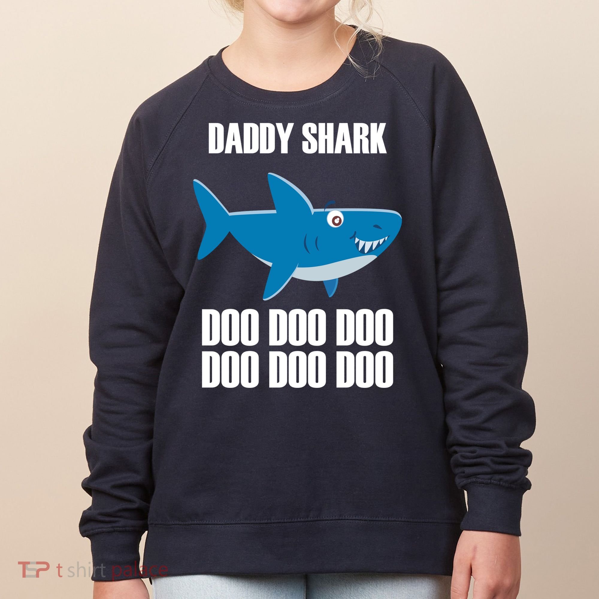 Daddy Shark Funny Cute Women's Sweatshirt
