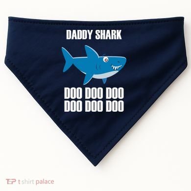 Daddy Shark Funny Cute USA-Made Doggie Bandana