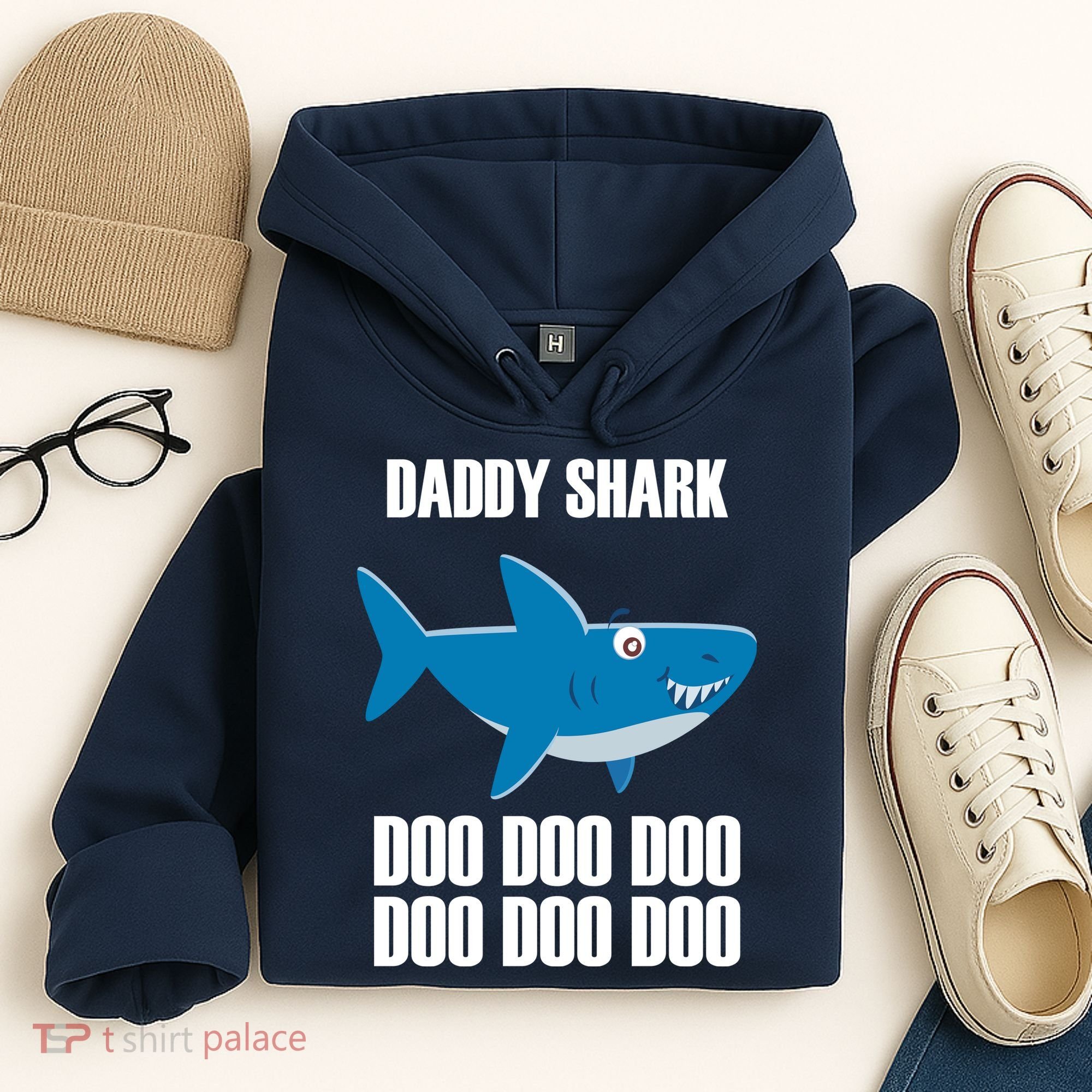 Daddy Shark Funny Cute Hoodie