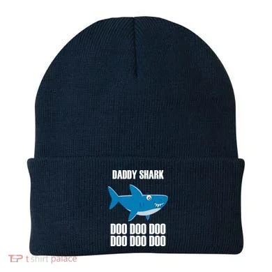 Daddy Shark Funny Cute Beanie