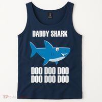 Daddy Shark Funny Cute Tank Top thumb 2