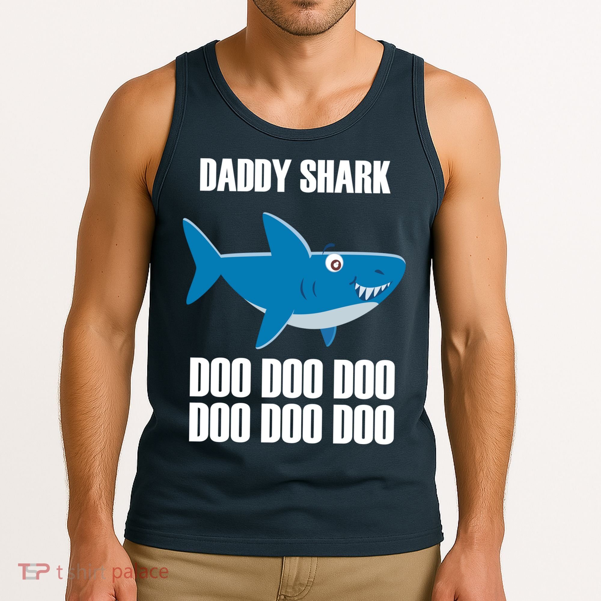 Daddy Shark Funny Cute Tank Top