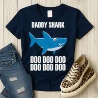 Daddy Shark Funny Cute Women's T-Shirt thumb 3