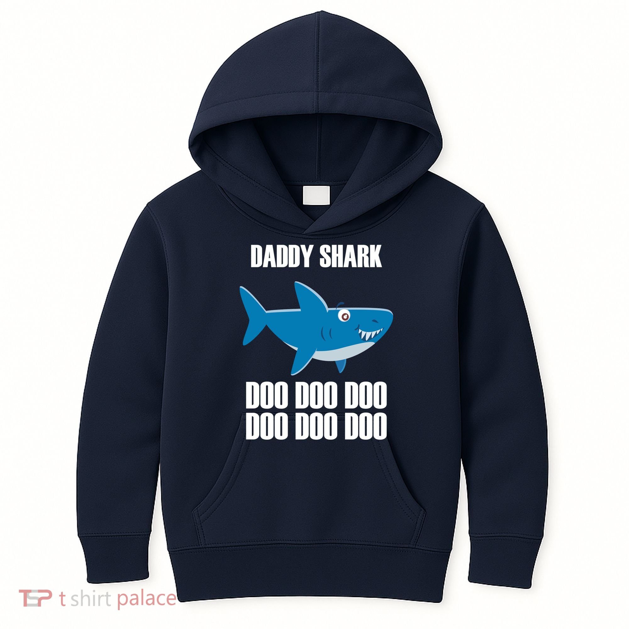 Daddy Shark Funny Cute Kids Hoodie