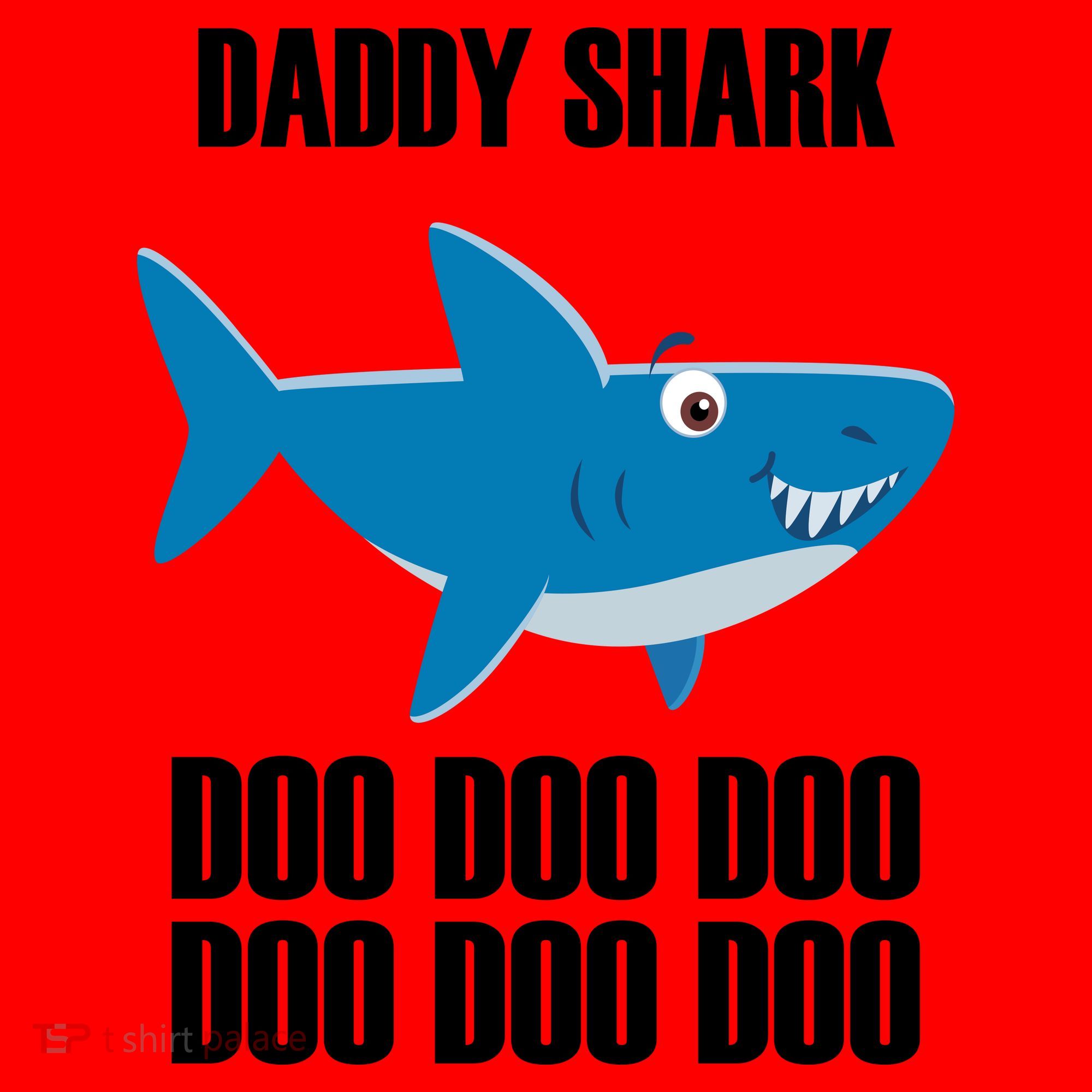 Daddy Shark Funny Cute Santa Hat