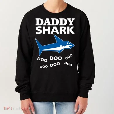 Daddy Shark Funny Dad Women's Sweatshirt