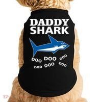 Daddy Shark Funny Dad Doggie Tank thumb 0