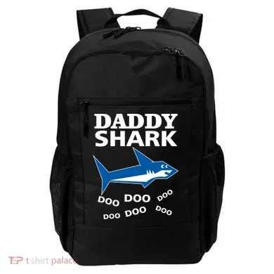 Daddy Shark Funny Dad Backpack