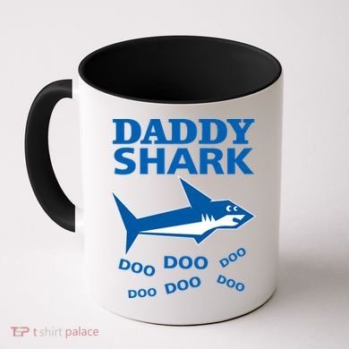 Daddy Shark Funny Dad Coffee Mug
