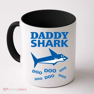 Daddy Shark Funny Dad Coffee Mug