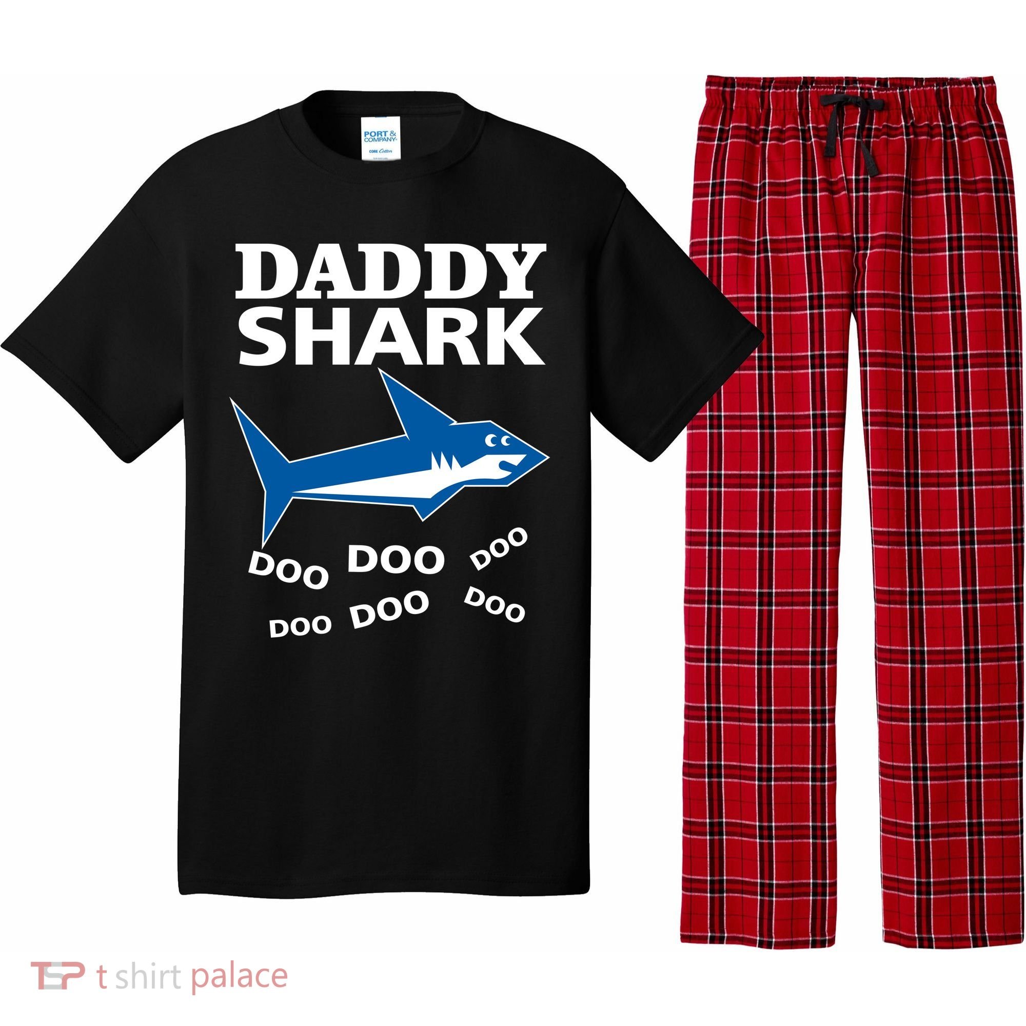 Daddy Shark Funny Dad Pajama Set