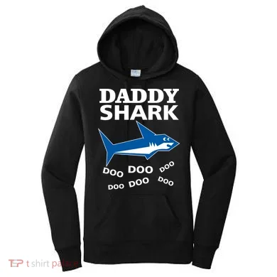Daddy Shark Funny Dad Women's Hoodie