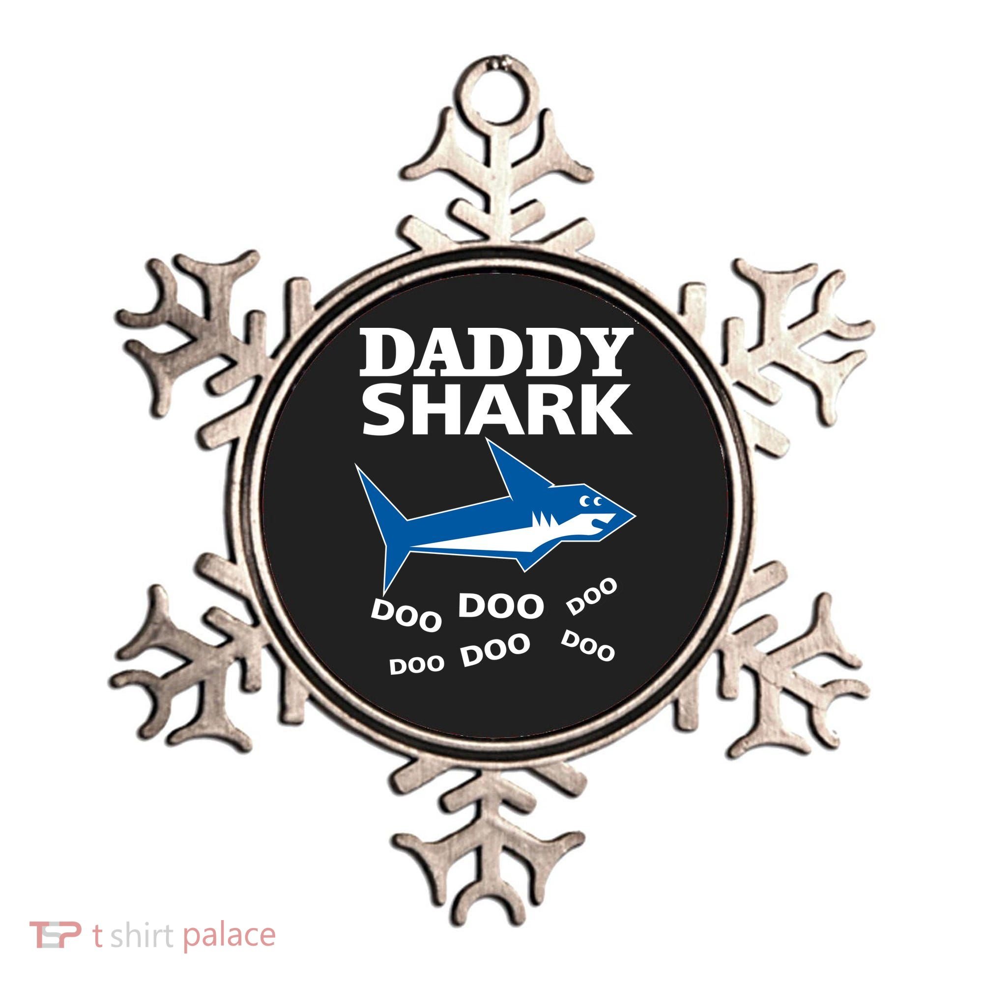 Daddy Shark Funny Dad Ornament