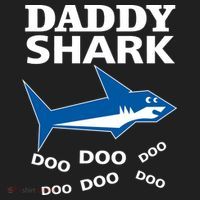 Daddy Shark Funny Dad Golf Towel thumb 3