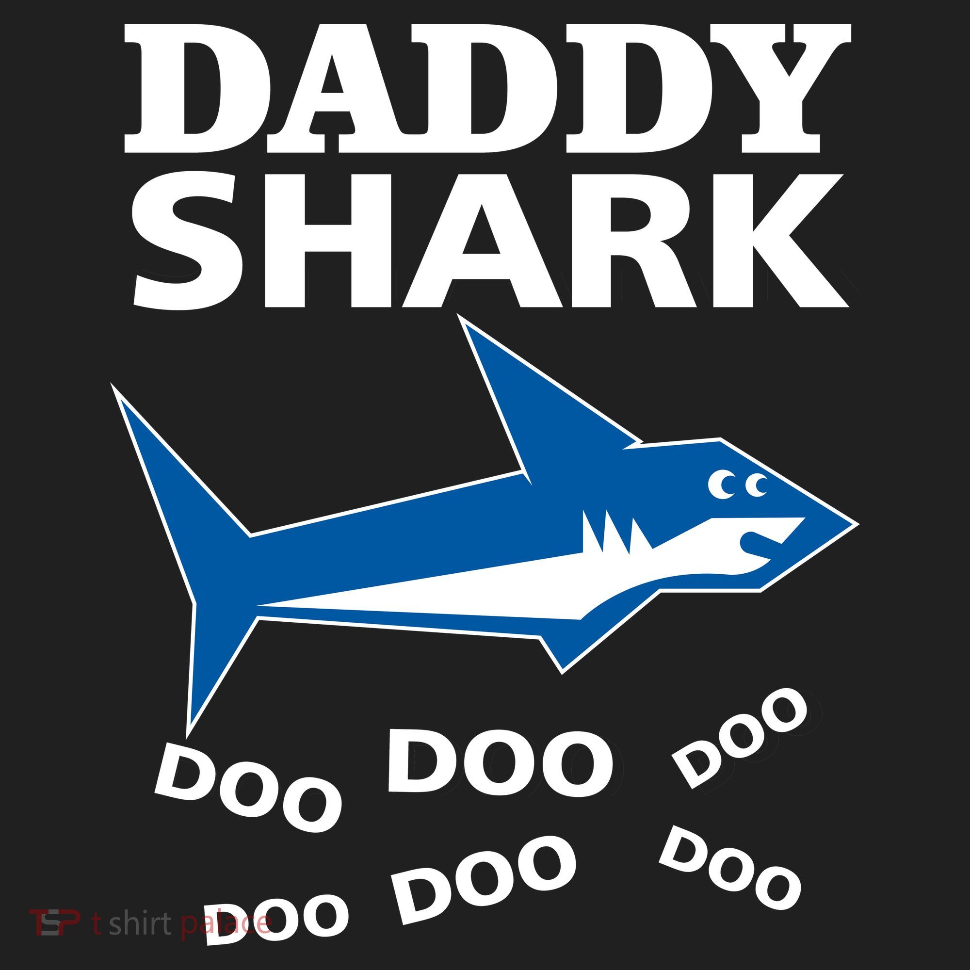 Daddy Shark Funny Dad Golf Towel