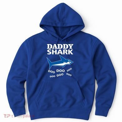 Daddy Shark Funny Dad Hoodie