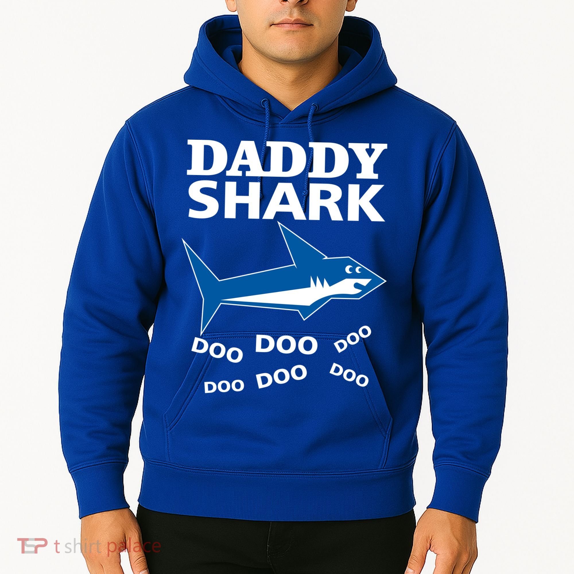 Daddy Shark Funny Dad Hoodie