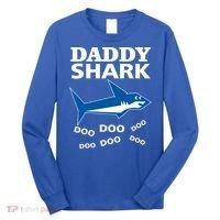 Daddy Shark Funny Dad Long Sleeve Shirt thumb 0
