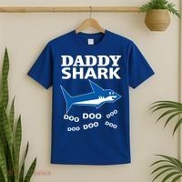 Daddy Shark Funny Dad T-Shirt thumb 2