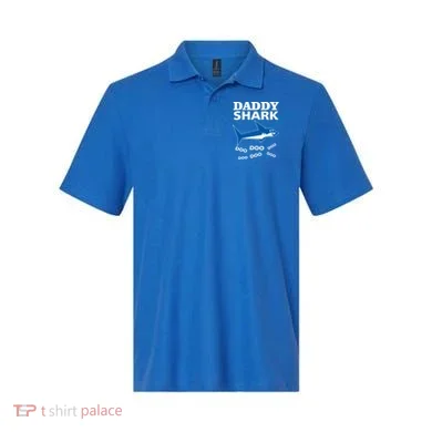 Daddy Shark Funny Dad Polo