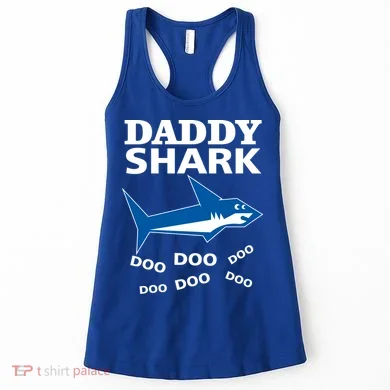 Daddy Shark Funny Dad Women's Tank Top