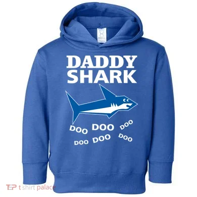 Daddy Shark Funny Dad Toddler Hoodie