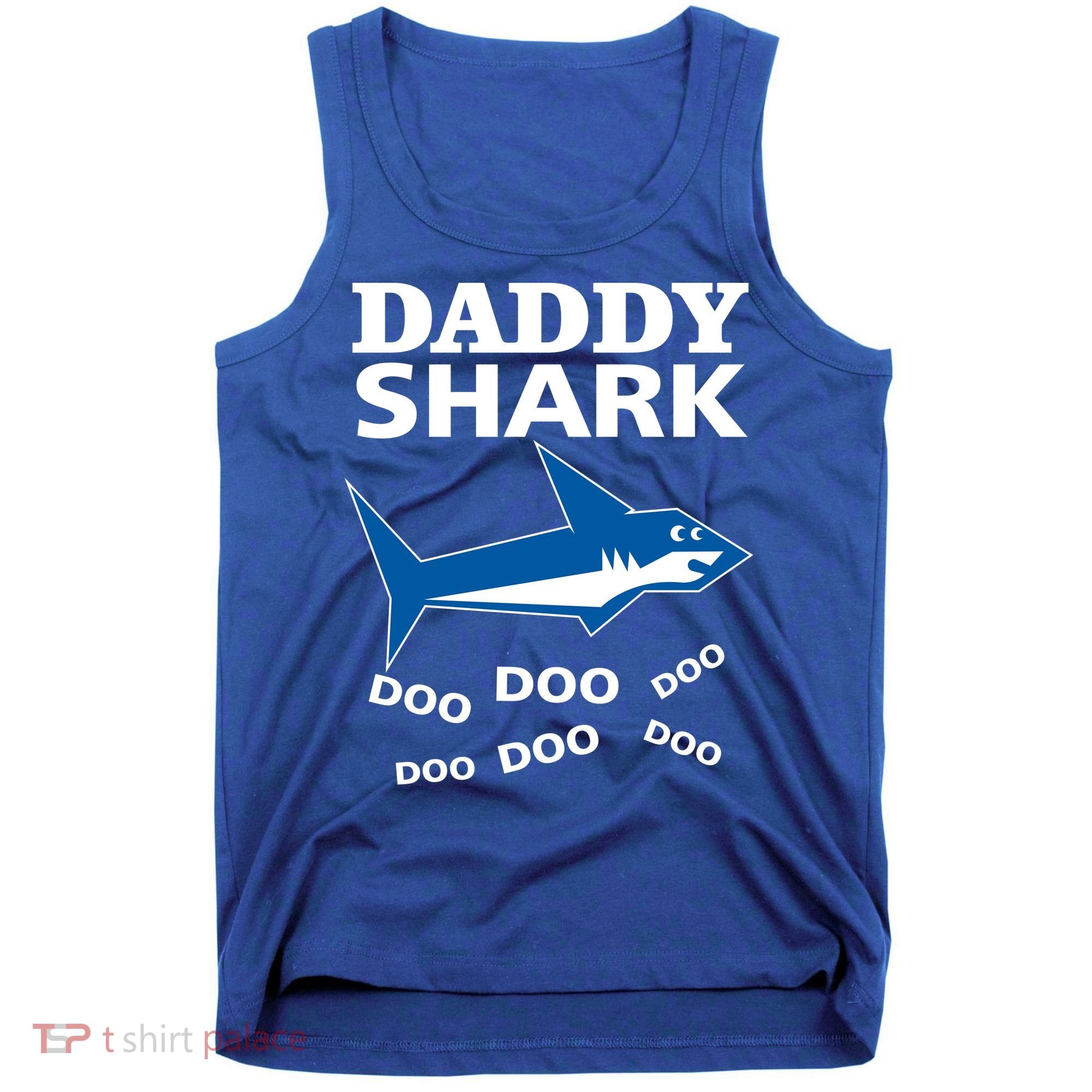 Daddy Shark Funny Dad Tank Top