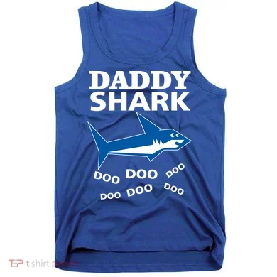Daddy Shark Funny Dad Tank Top